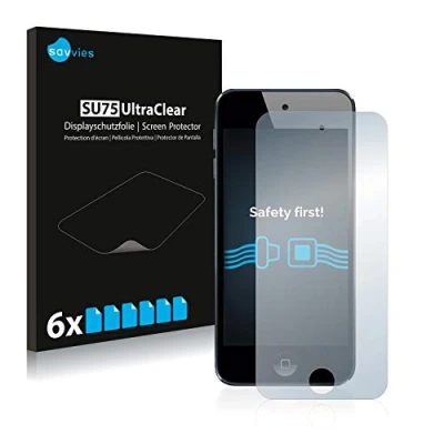 Abbildung von Savvies 6 Stück Schutzfolie für Apple iPod Touch (6. Gen.) Displayschutz Folie Ultra Transparent