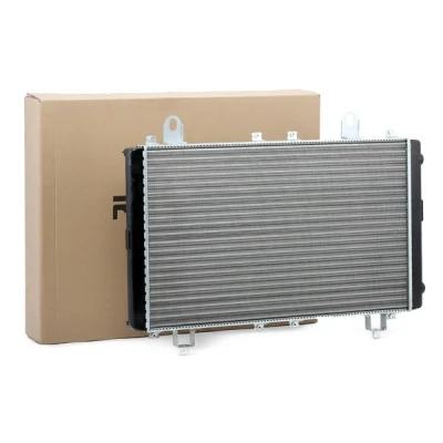 Abbildung von RIDEX 470R0153 Kühler, Motorkühlung Aluminium 660 415 34 ohne Rahmen Kühlrippen mechanisch gefügt FIAT: Ducato I Kastenwagen