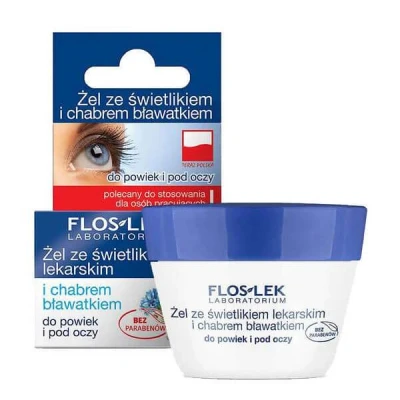 Abbildung von Floslek Augengel mit Eyebright und Kornblumen, 10 g