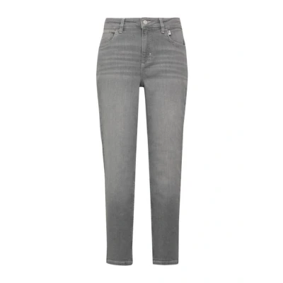 Abbildung von comma casual identity À Coutures Contrastantes Jeans Tapered Fit, Damen, Größe: 44, Grau