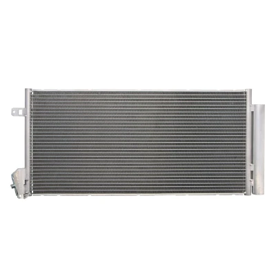 Abbildung von VALEO 814377 Klimakondensator mit Trockner 12mm 9mm Aluminium 311mm R134a FIAT: Doblo II Kasten / Kombi, OPEL: Combo D Kombi