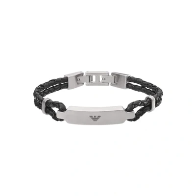 Abbildung von Emporio Armani Armband Für Männer, Innenlänge: 185mm, Größen Id: 40X5mm Silber Edelstahlarmband, EGS2719040