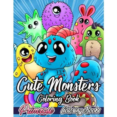 Abbildung von Cute Monsters Coloring Book: A Super Book for Kids and Adults. Easy to Color Tons of Fun!