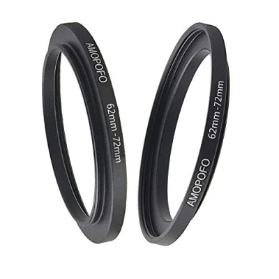 Abbildung von 62mm to 72mm Kamera Filter Ring (Metall),62mm Step up Filteradapter Ring.Kompatibel mit Objektiven Aller Hersteller bis Ring(62mm 72mm)