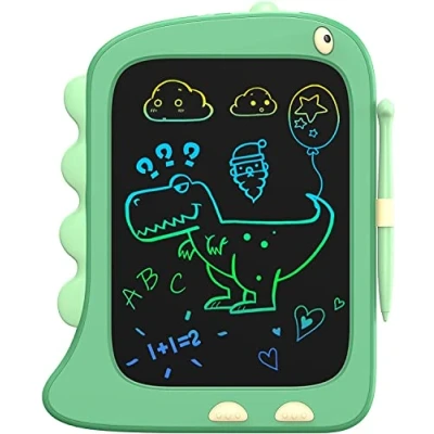 Abbildung von ORSEN LCD Schreibtafel Spielzeug ab 3 4 5 6 7 8 Jahre alt Junge Mädchen, 8,5 Zoll Bildschirm Zeichenbrett Maltafel, Dinosaurier Schreibtablett Weihnachten Kleine Geschenke für Kinder (Grün)