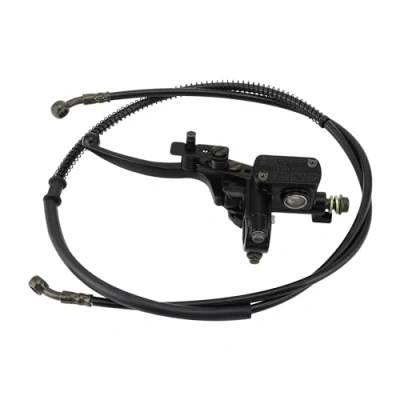 Abbildung von GOOFIT 22mm Bremshebel Griff mit Kabel Ersatz für Hydraulische Bremse Hauptbremszylinder 50cc 70cc 90cc 110cc 125cc 150cc Chinesisch ATV Quad