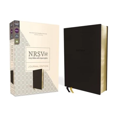 Abbildung von NRSVue, Holy Bible With Apocrypha, Journal Edition, Leathersoft, Black, Comfort Print: New Revised Standard Version Print, Leathersoft