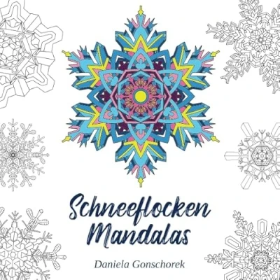 Abbildung von Schneeflocken Mandalas: Ausmalmotive nicht nur für die kalte Jahreszeit