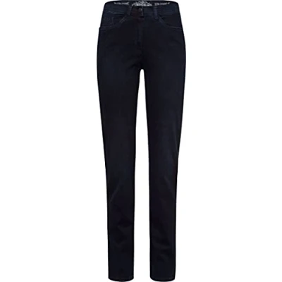 Abbildung von BRAX Style Laura Slash Jeans Slim Fit, Damen, Größe: 44xS, Dark blue mit effekt