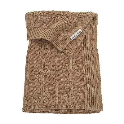 Abbildung von Meyco Baby Babydecke groß Romantic Flower Taupe 100x150cm Einzelpackung