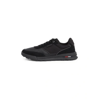 Abbildung von Tommy Hilfiger Retro Runner MIX Sneaker low, Herren, Größe: 45, Black Schuhe