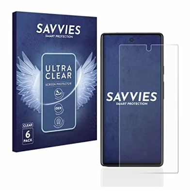 Abbildung von Savvies 6 Stück Schutzfolie für Google Pixel 6a Displayschutz Folie Ultra Transparent