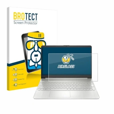 Abbildung von BROTECT Schutzglas für HP Laptop 15s eq2677ng Schutzfolie Panzer Folie Glas [Extrem Kratzfest 9H, Anti Fingerprint, Ultra Transparent]