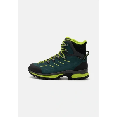 Abbildung von Lowa Randir GTX MID Hikingschuh, Herren, Größe: 42.5, Blau/limone Schuhe