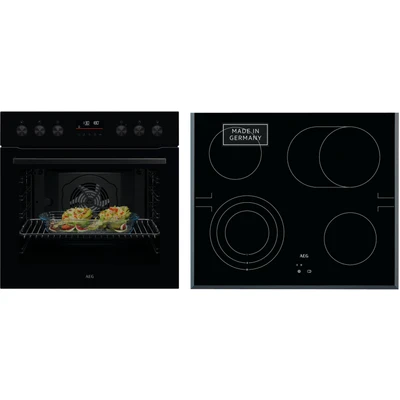 Abbildung von AEG Elektro Herd Set &quot;OO20HSPB&quot;, Serie 5000, OO20HSPB, Pyrolyse Selbstreinigung, Multilevel Cooking
