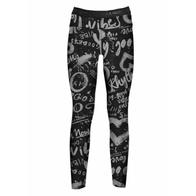 Abbildung von Deha Leggings Hosen, Damen, Größe: Large, Nero fantasia