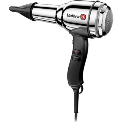 Abbildung von Valera, Swiss Steel Master Light, professioneller Haartrockner aus verchromtem Stahl, leichter Föhn mit leistungsstarkem Motor, 3 Temperaturstufen, Ionen Generator, 2100 W, Made