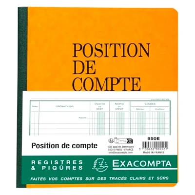 Abbildung von EXACOMPTA Piqre&quot;Position de compte&quot;, 210 x 190 mm VE = 1 , farbig sortiert