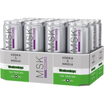 Abbildung von Msk Maracuja Vodka, Einweg (12 X 0.33 L)