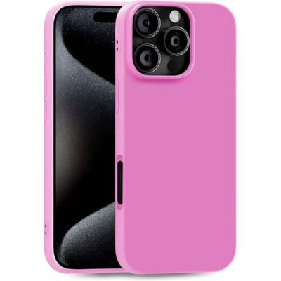 Abbildung von MyGadget Hülle kompatibel mit Apple iPhone 16 Pro Max robuste Handyhülle TPU Case Slim Silikonhülle Back Cover Kratzfest Schutzhülle matt Rosa Lila