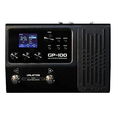 Abbildung von Valeton Gitarren Effektpedal Multi Effekte Prozessor mit Expression Pedal 140 integrierte 198 Presets Looper Amp Modeling Drum Unterstützung IR OTG von Drittanbietern für Live Streaming GP 100