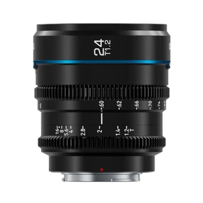 Abbildung von SIRUI Night Walker 24mm T1.2 S35 Cine Objektiv, große Blende, manueller Fokus, MS24L B L Mount, Schwarz