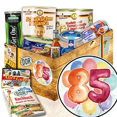 Abbildung von 85. Geburtstagsgeschenke 85 Geburtstag Geschenke Frau DDR Geschenkkorb