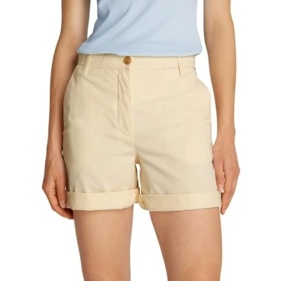 Abbildung von Tommy Hilfiger Damen Chino Shorts Kurz, Elfenbein (Ivory Petal), 34