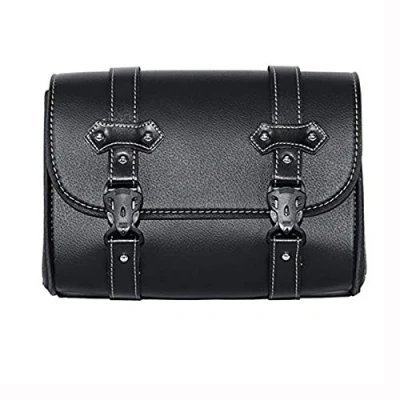 Abbildung von Krtopo 1x Motorrad Satteltaschen Leder wasserdichte Platz Satteltasche Seitliches Brot Werkzeugkasten Speicherpaket Gepäcktasche Universal