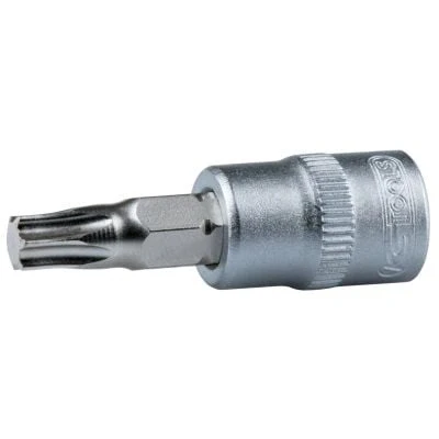 Abbildung von KS TOOLS 911.1447 Steckschlüsseleinsatz DIN3120, ISO1174 T40 Chrom Vanadium Stahl Torx gerändelt