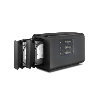 Abbildung von TERRAMASTER D5 Hybrid HDD NVMe Gehäuse USB 3.2 Gen 2 10Gbps Typ C 5Bay Storage Unterstützt RAID 0/1/Single/JBOD Exklusives 2+3 Disk Array (ohne Festplatte)