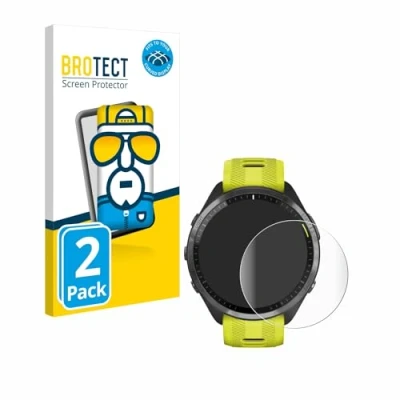 Abbildung von BROTECT 2 Stück Full Cover Schutzfolie für Garmin Forerunner 965 Screen Displayschutz Folie [3D Curved, Anti Fingerprint, Kristall Klar]