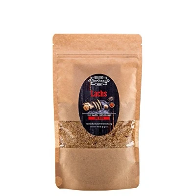 Abbildung von Axtschlag BBQ Rub Lachs, für einen einzigartigen Geschmack von Fleisch, Fisch und Gemüse, 250g Trockenmarinade, wiederverschließbar