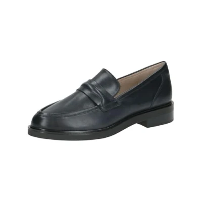 Abbildung von CAPRICE Damen Slipper aus Leder mit Blockabsatz, Blau (Ocean Nappa), 38.5 EU