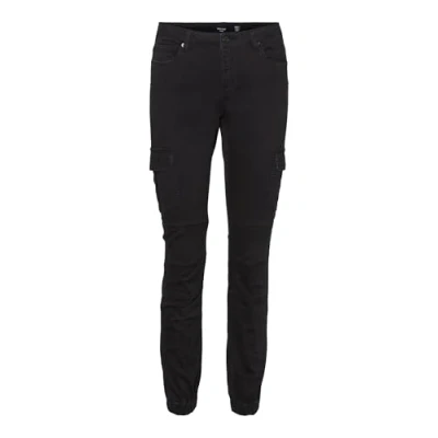 Abbildung von Vero Moda Vmivy Ankle Cargohose, Damen, Größe: XSx32, Black