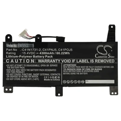 Abbildung von vhbw 1x Akku kompatibel mit Asus G731GW Notebook (4300 mAh, 15,4 V, Li Polymer)