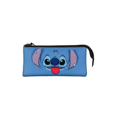Abbildung von Disney Unisex Kinder 06355 Dreifach Federmäppchen Cool, Blau, Einheitsgröße