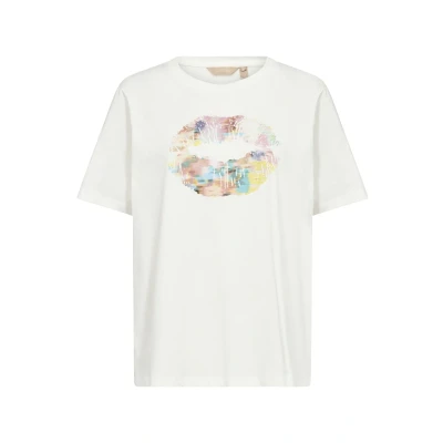 Abbildung von Culture TEMO Amora Tshirt print, Damen, Größe: 42, Spring gardenia