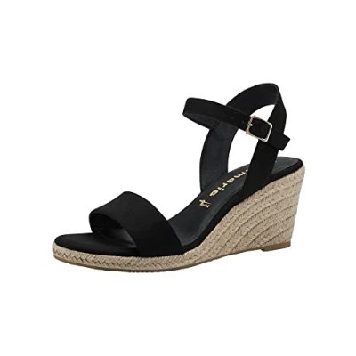 Abbildung von Tamaris Espadrille, Damen, Größe: 42, Black Schuhe