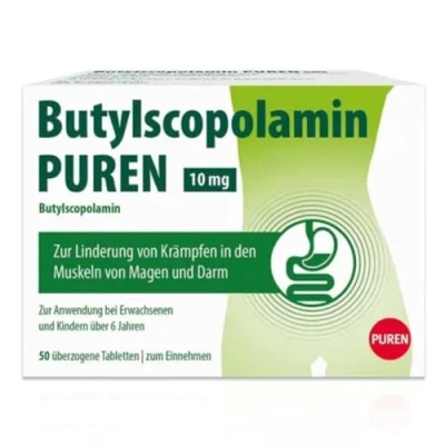 Abbildung von Butylscopolamin Puren 10 mg überzogene T 50 St