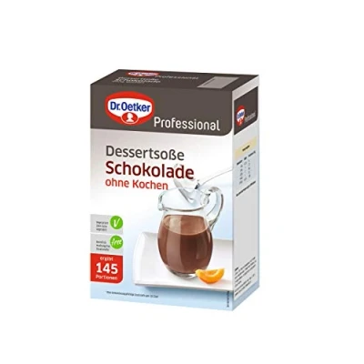 Abbildung von Dr. Oetker Professional Dessertsoße Schokolade ohne Kochen, Soßenpulver in 1 kg Packung