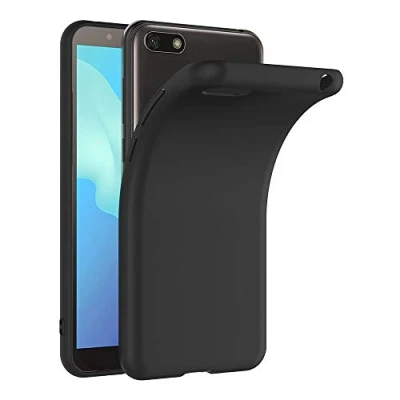 Abbildung von AICEK Huawei Y5 2018 Hülle, Schwarz Silikon Schutzhülle für Case TPU Bumper Handyhülle (5,45 Zoll)