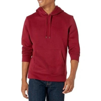 Abbildung von Amazon Essentials Herren Fleece Kapuzenpulli (erhältlich in den Größen Big &amp; Tall), Rot, XXL