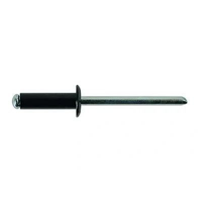 Abbildung von Connect Workshop Consumables 32887 Standard Flansch Nieten, schwarz 4.0 x 10 mm, 100 Stück