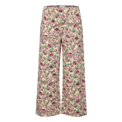 Abbildung von ICHI Ihkate Print PA15 Stoffhose, Damen, Größe: Large, Structured flower mix