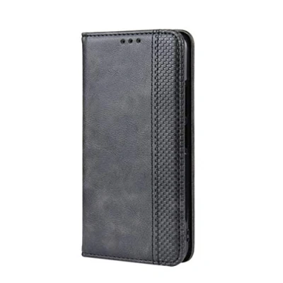 Abbildung von KERUN Hülle für OnePlus 9 Pro, Leder Flip Klappbar Lederhülle, TPU Folio Wallet Cover Stand [Kartenslots] Schutzhülle Case Pro. Schwarz