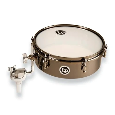 Abbildung von LP Latin Percussion Timbales Drum Set Black Nickel 12&quot; x 4&quot; Finish, Klemme für alle gängigen Rod Durchmesser von 9,5mm 12,5mm, LP812 BN, Trommel,