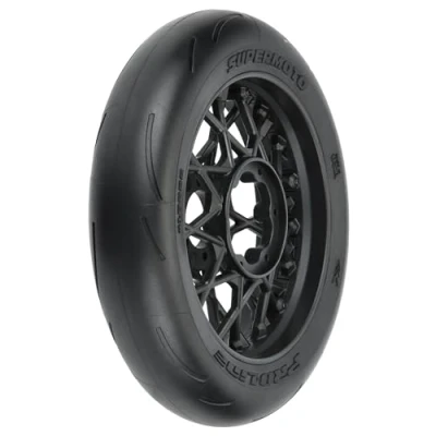 Abbildung von 1/4 Supermoto S3 Motorcycle Front Tire MTD Black (1): PROMOTO MX