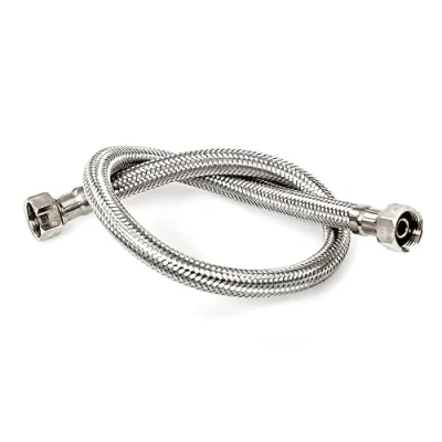 Abbildung von DOJA Industrial Flexschlauch IG 3/8&quot; 40 CM Länge Edelstahl Panzerschlauch fuer Wasserhahn, Waschbecken, Hahn, Bad, Kueche Flex Schlauch Armatur Anschlussschlauch/Verlaengerung
