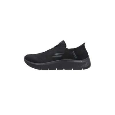 Abbildung von Skechers Herren Hands Free Slip Ins: Go Walk Flex Smooth Motion Sneaker, Schwarz/Schwarz, 47.5 EU